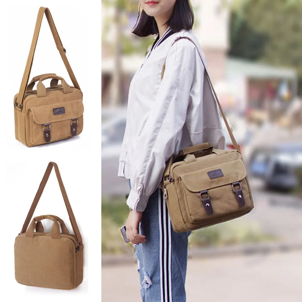 Мужская парусиновая сумка через плечо - Фотография_2