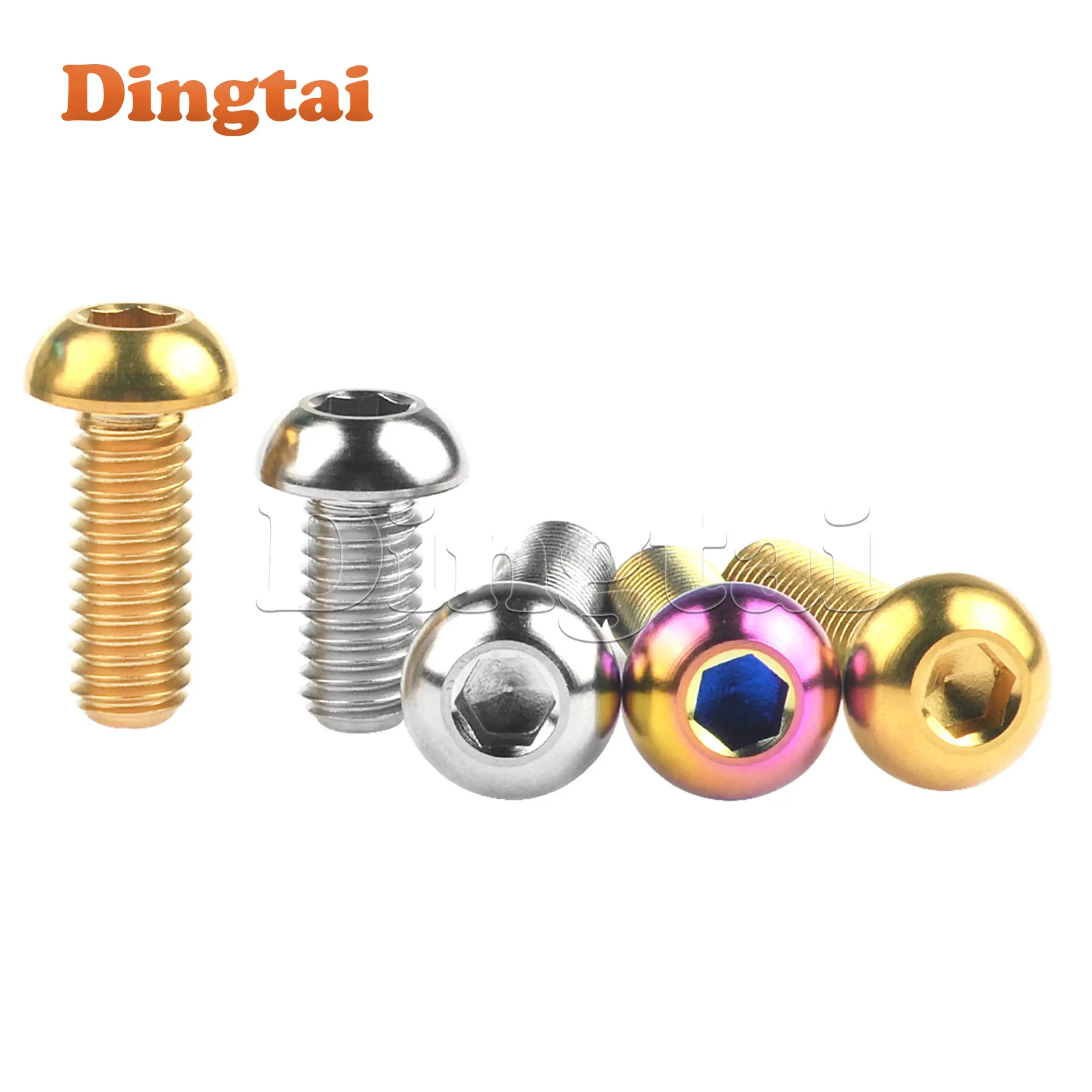 Титановый болт dingtai 10 шт. m5/m6x8 10 12 15 16 18 20 25 30 мм - Фотография_4
