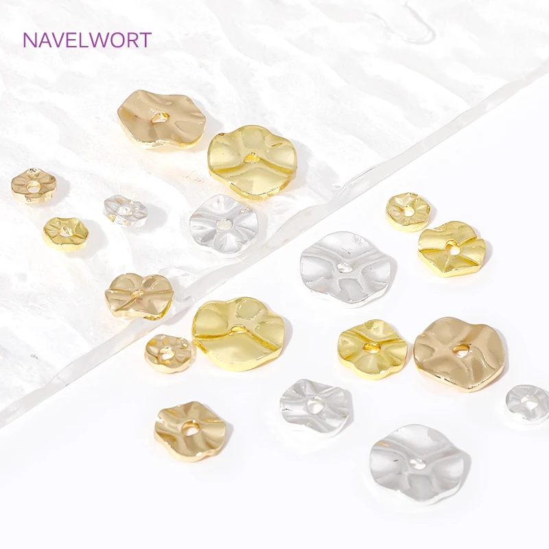 Бусины разделители разделители для бусин круглые позолоченные бусины - Фотография_5