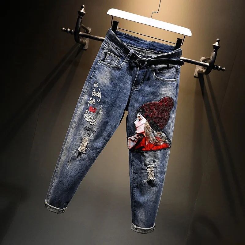 Женские шаровары с вышивкой и блестками - Фотография_4