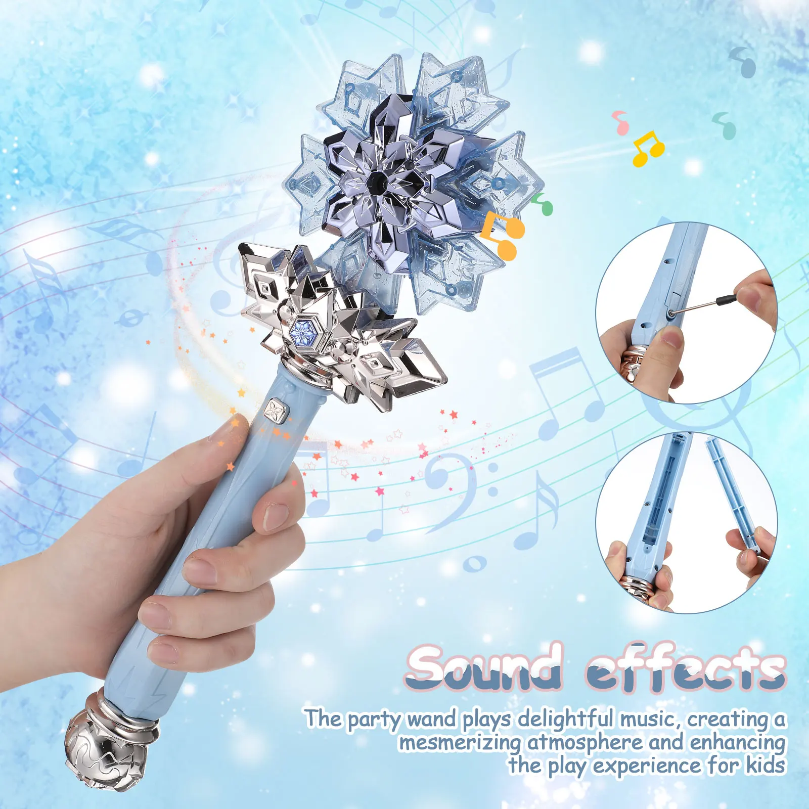 Палочка, светящаяся снежинка с - Фотография_3