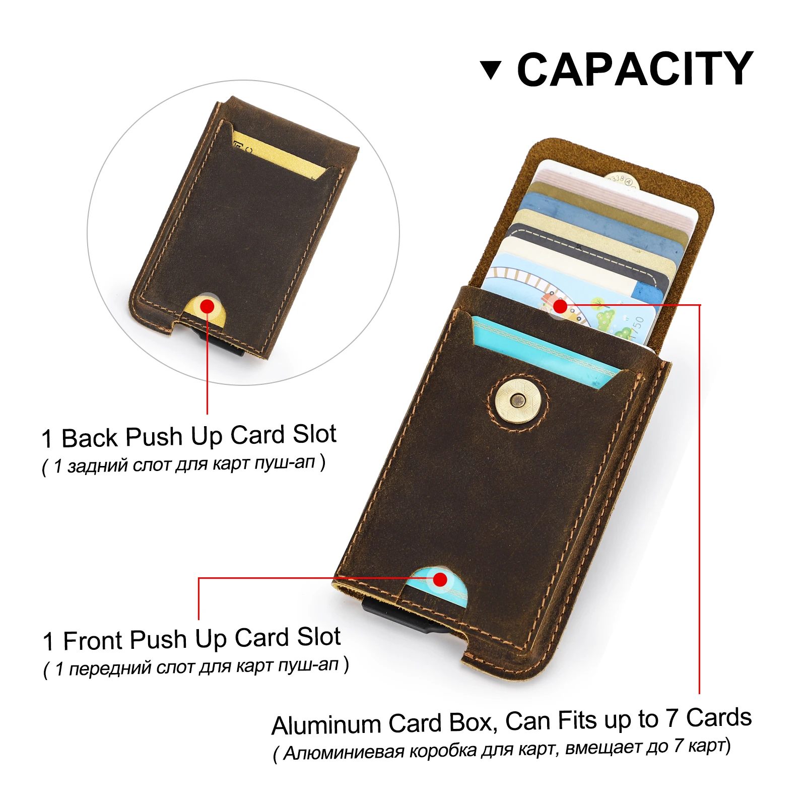 Hiram винтажный rfid-кошелек из - Фотография_3