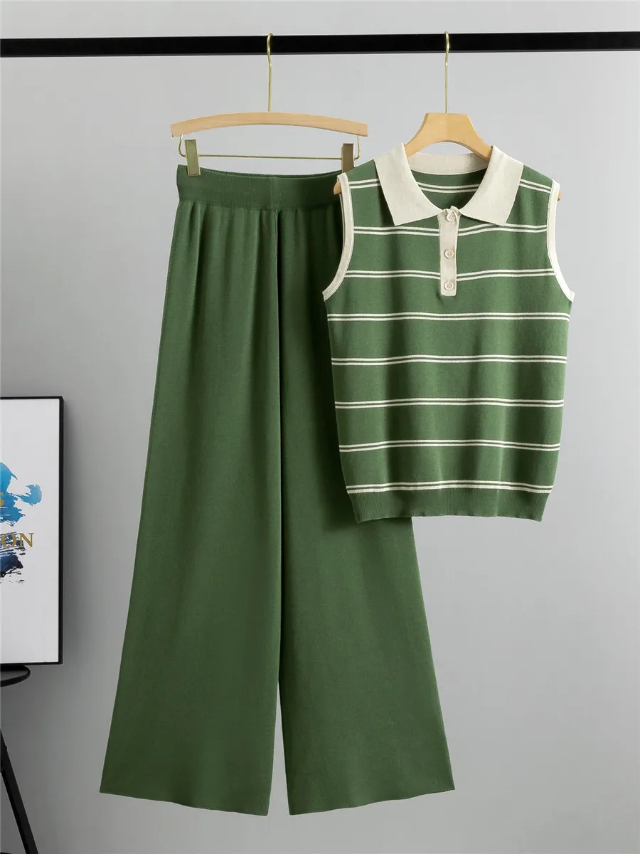 Женский комплект из 2-х предметов в полоску