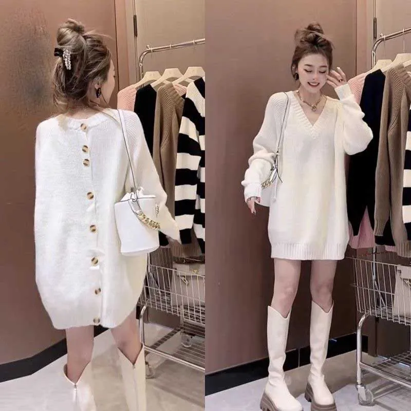 Модные свободные повседневные свитера - Фотография_4