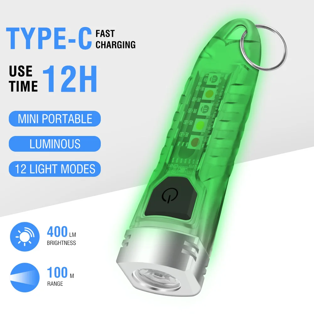 Boruit v1 светодиодный брелок портативный - Фотография_2