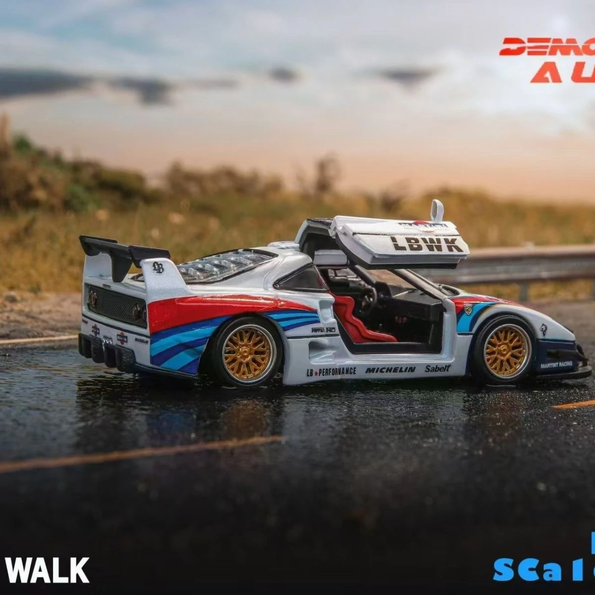 King demon king auto 1:64 ferrari f40 prancing horse - Фотография_5