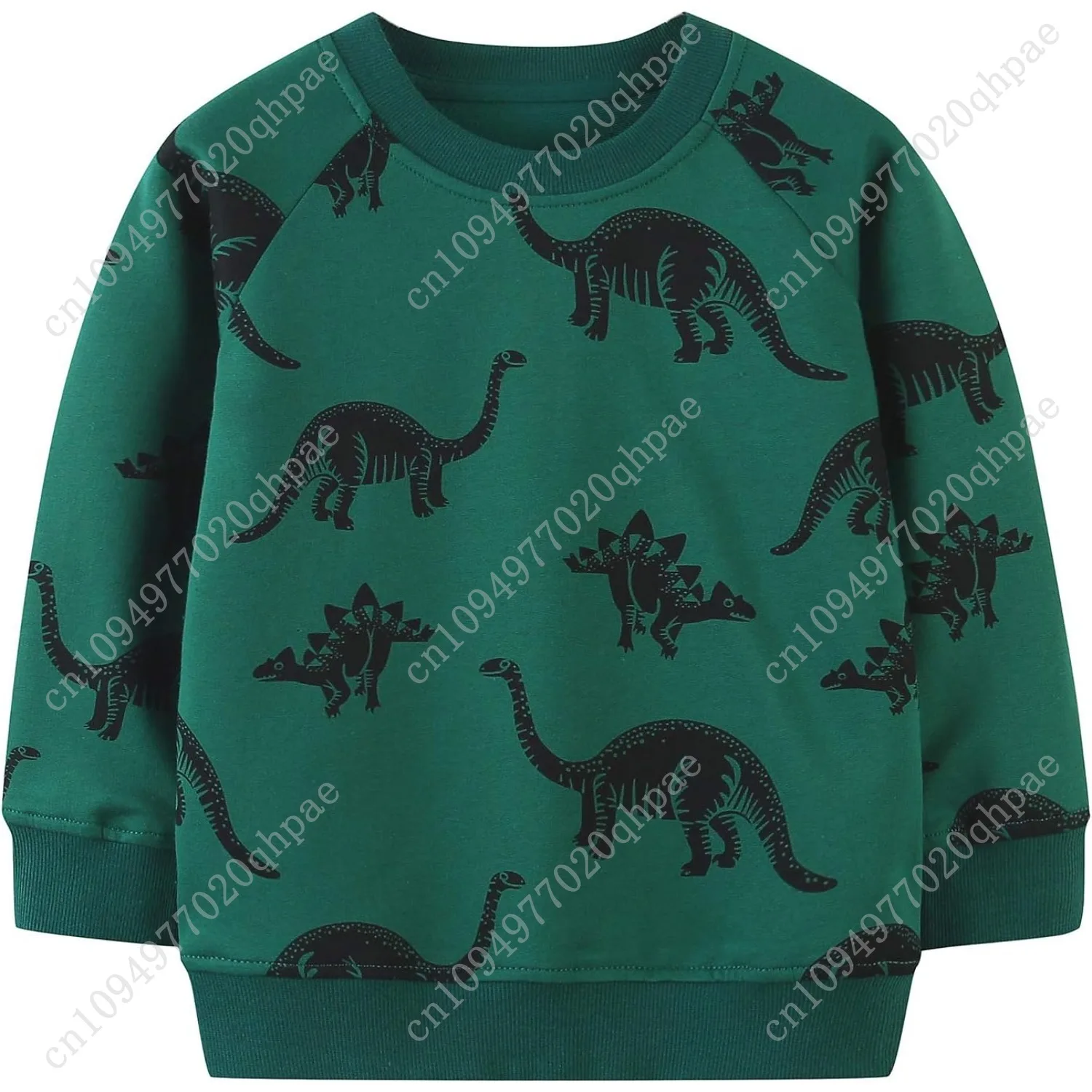 Хлопковая толстовка с круглым вырезом для маленьких мальчиков - Фотография_5