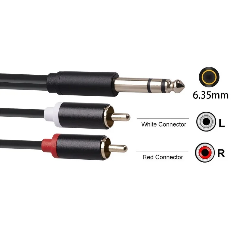 Hifi стерео aux кабель от 2rca до 6 - Фотография_5