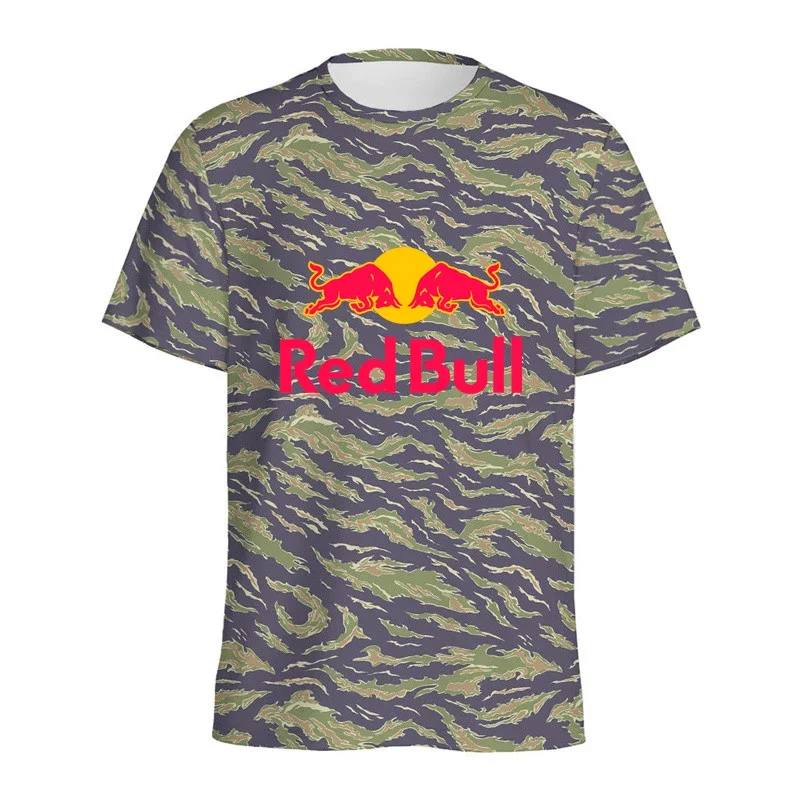 Камуфляжная футболка с 3d принтом red bull - Фотография_5