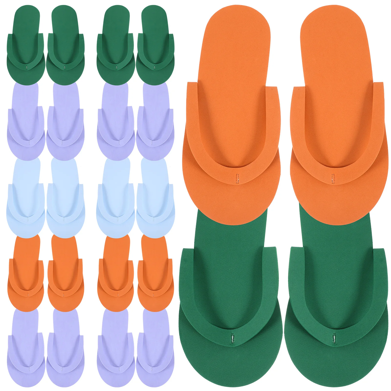 24 пары одноразовых педикюрных тапочек из пенопласта - Фотография_4