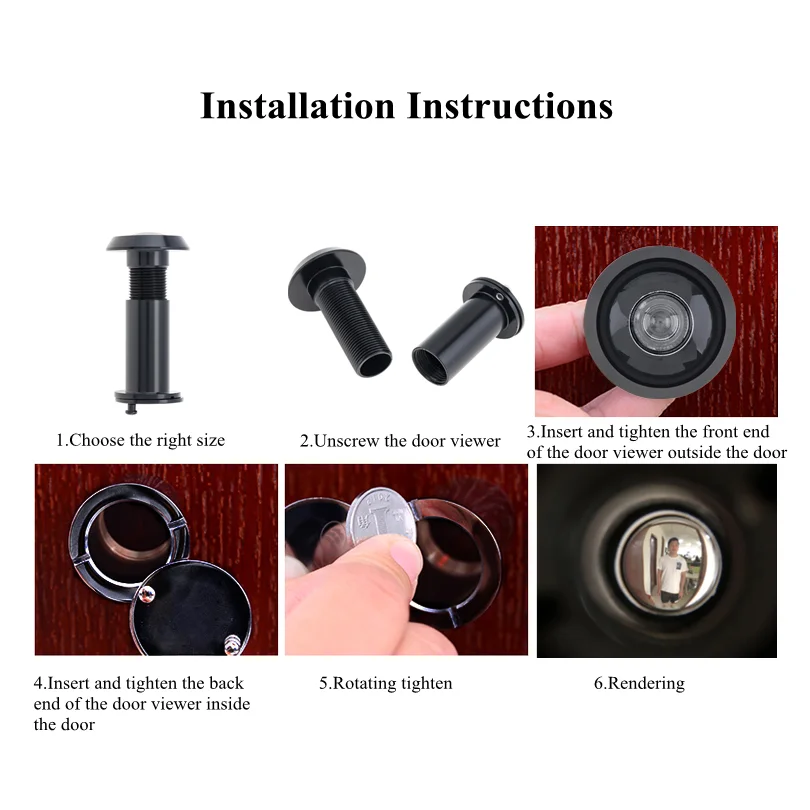 16 мм 200 градусов дверной глазок - Фотография_6