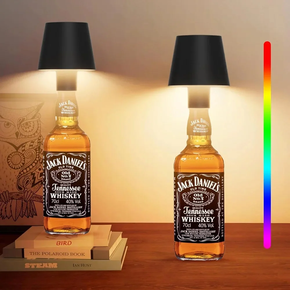 Rgb цветной беспроводной светильник для бутылок - Фотография_6