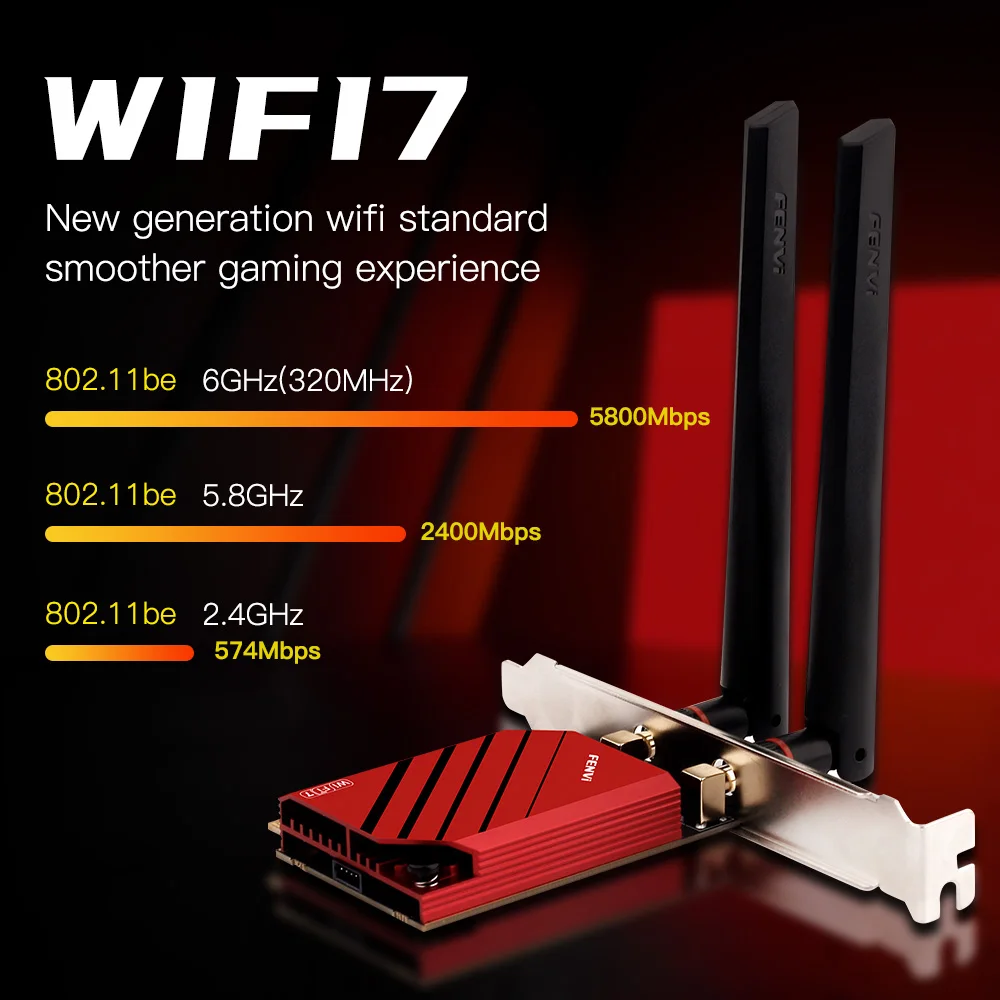 Fenvi wifi 7 fv-be8800 для беспроводного - Фотография_3