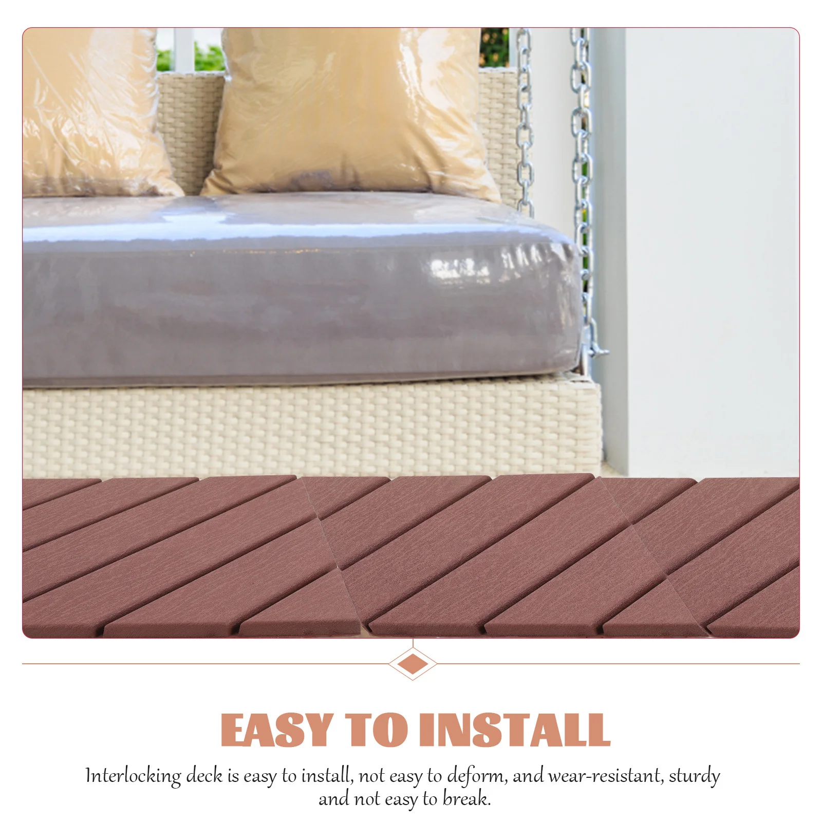 Пластиковая блокирующая плитка для палубы - Фотография_4