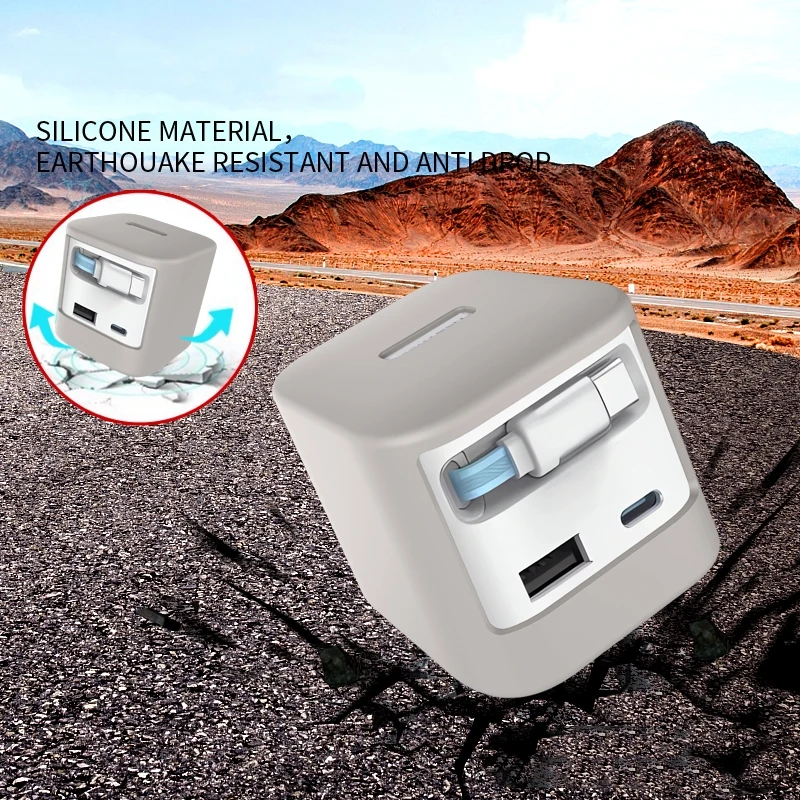 Силиконовый защитный чехол для зарядного устройства cuktech cp6 67 вт - Фотография_5