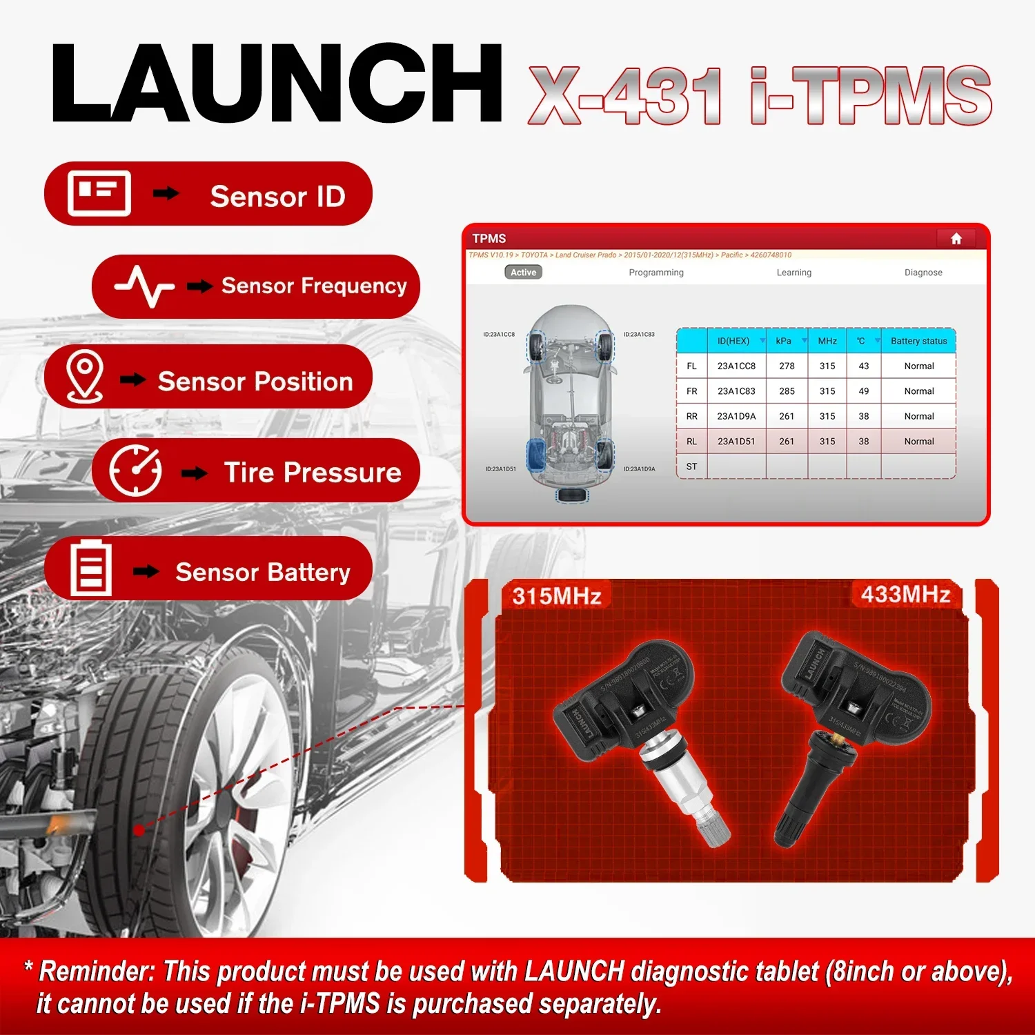 Launch x431 i-tpms инструменты - Фотография_6