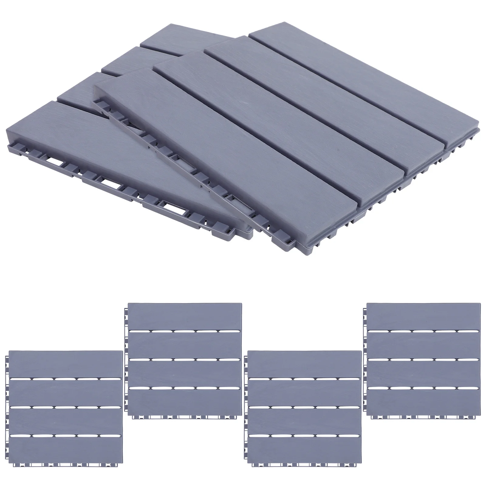 Блокирующая пластиковая палубная плитка