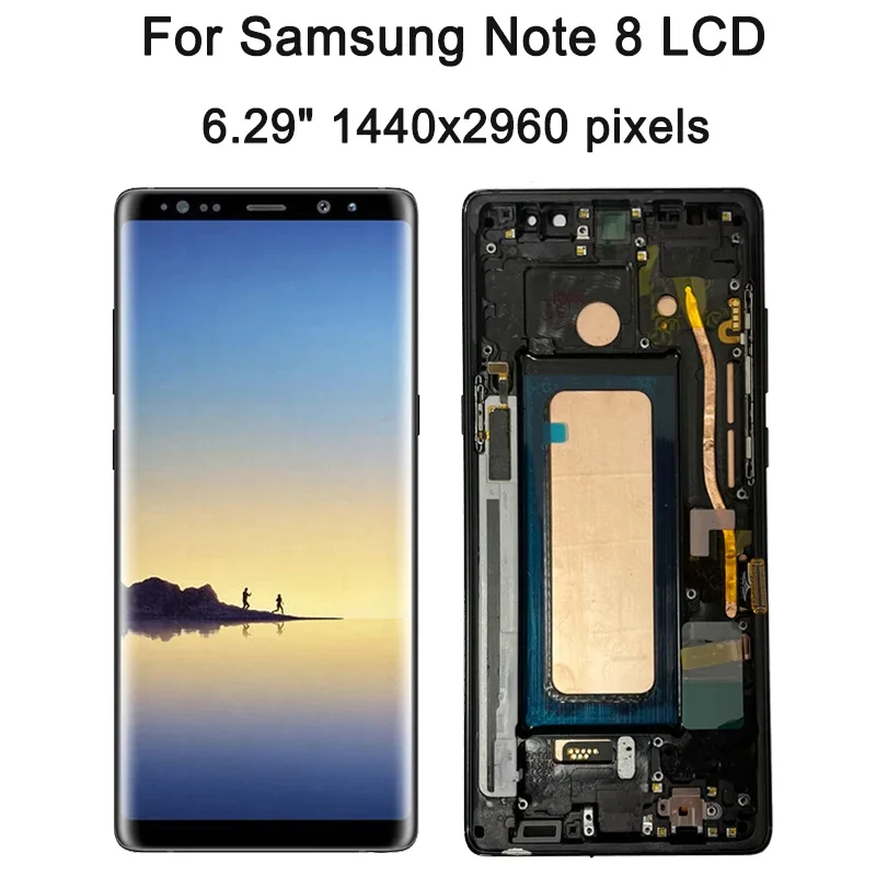 Экран note 8, экран с рамкой для samsung note8 n950f n950u n950w n950fd - Фотография_4