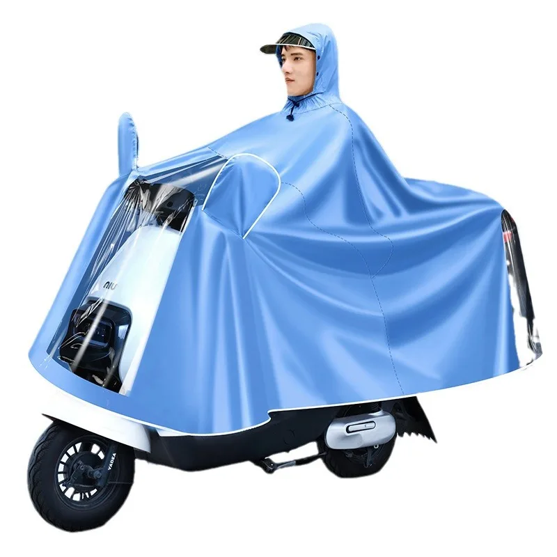 Длинный непромокаемый плащ для езды на мотоцикле - Фотография_6