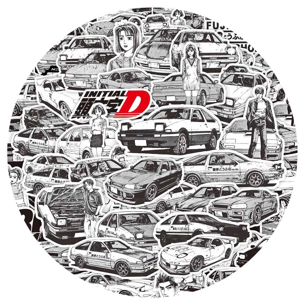 Initial d аниме наклейки мультфильм - Фотография_2