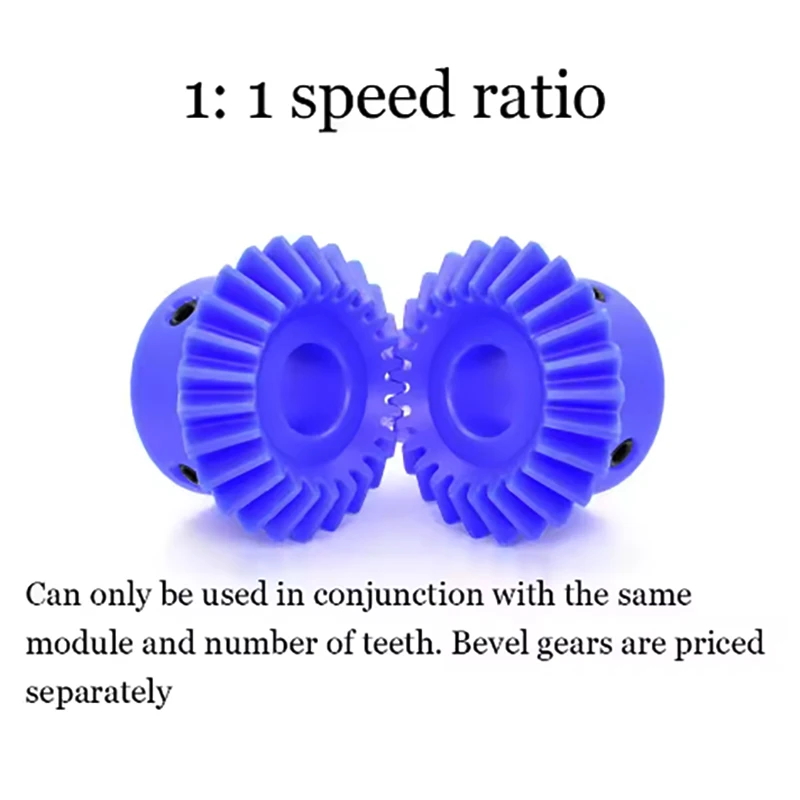 1:1 синяя нейлоновая коническая шестерня 1 м 1 - Фотография_5