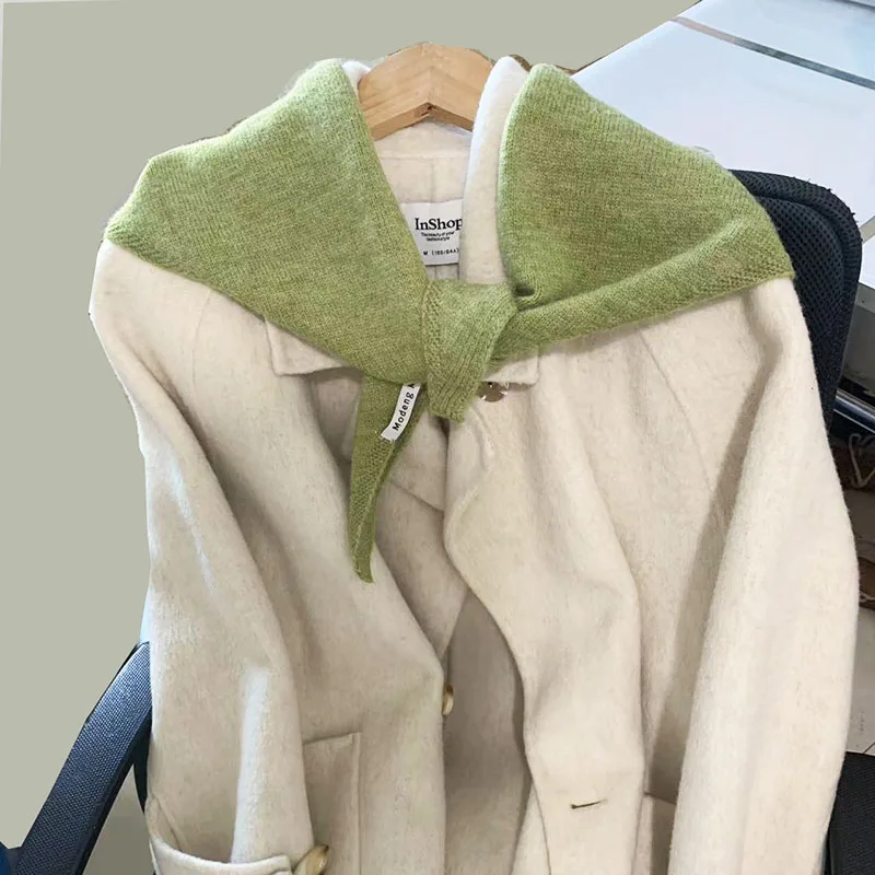 Женский шарф из смеси шерсти осень-зима 2025 - Фотография_2