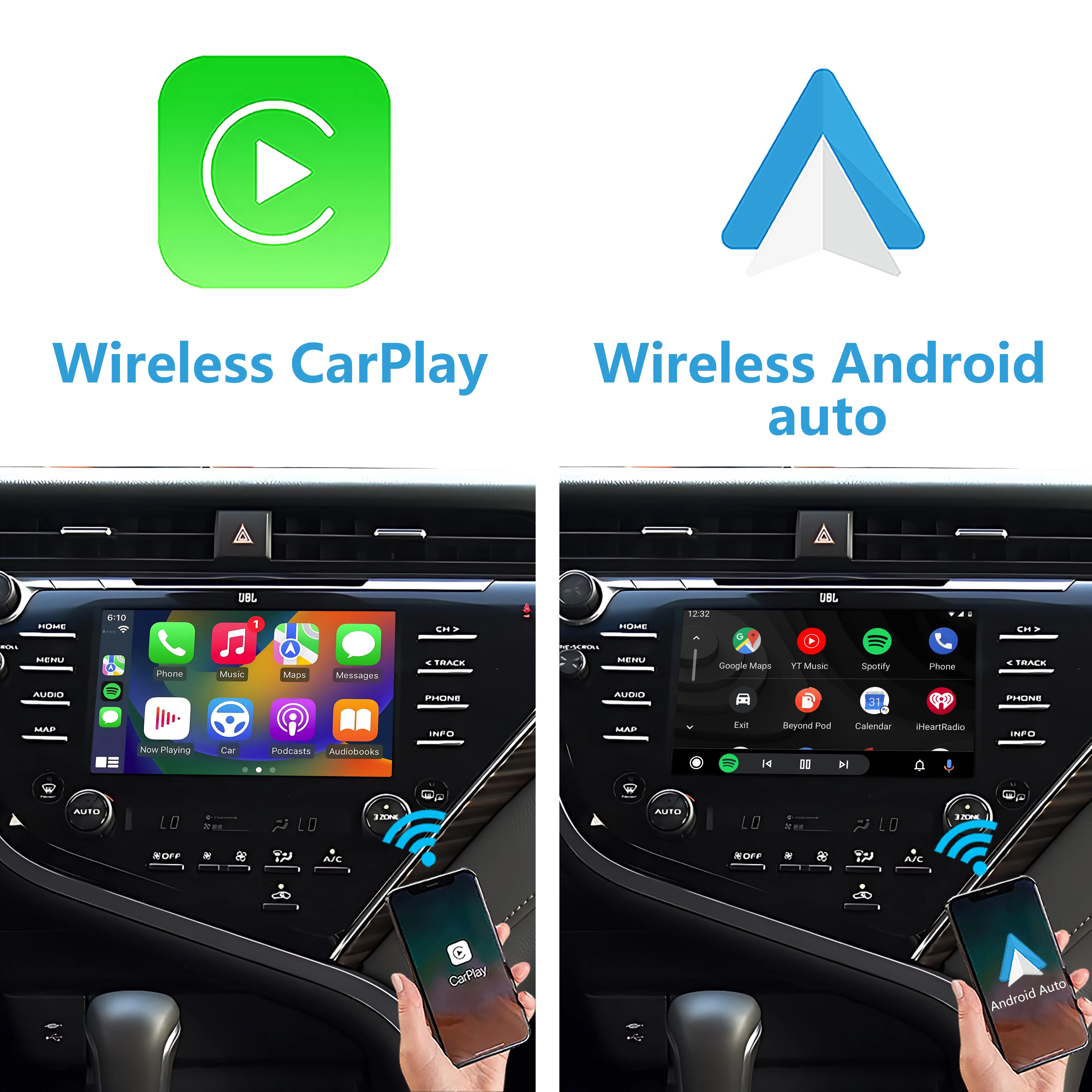 Беспроводной комплект carplay и android auto для toyota camry 2018-2020 - Фотография_2