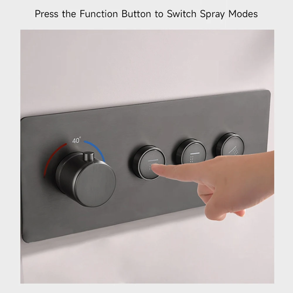 Термостатическая скрытая душевая система - Фотография_4