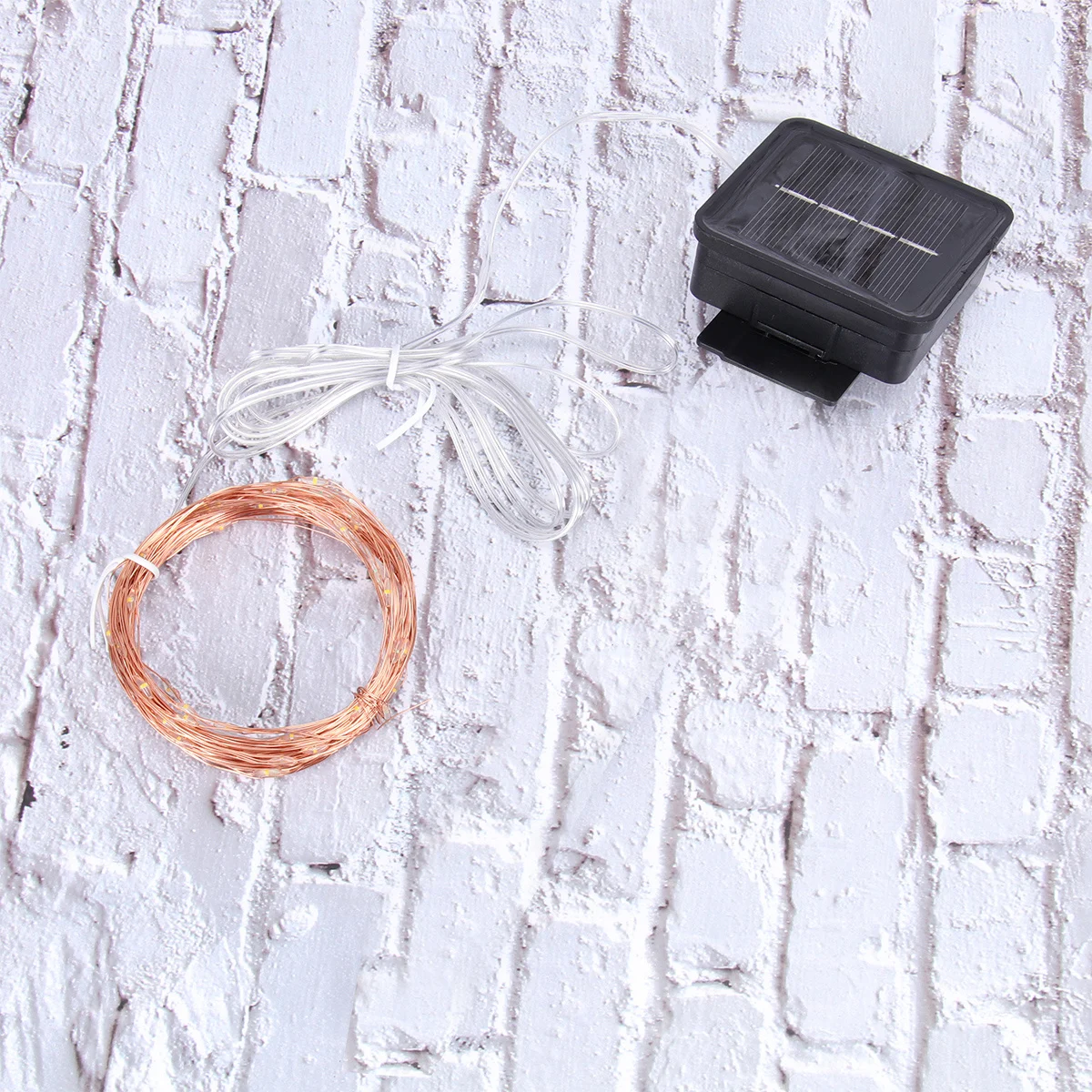 10 м 100 светодиодов солнечные сказочные гирлянды из медной проволоки - Фотография_6