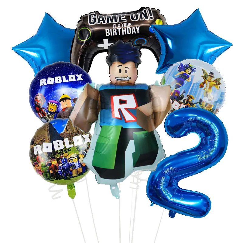 Набор воздушных шаров с героями мультфильмов roblox для мальчиков - Фотография_3