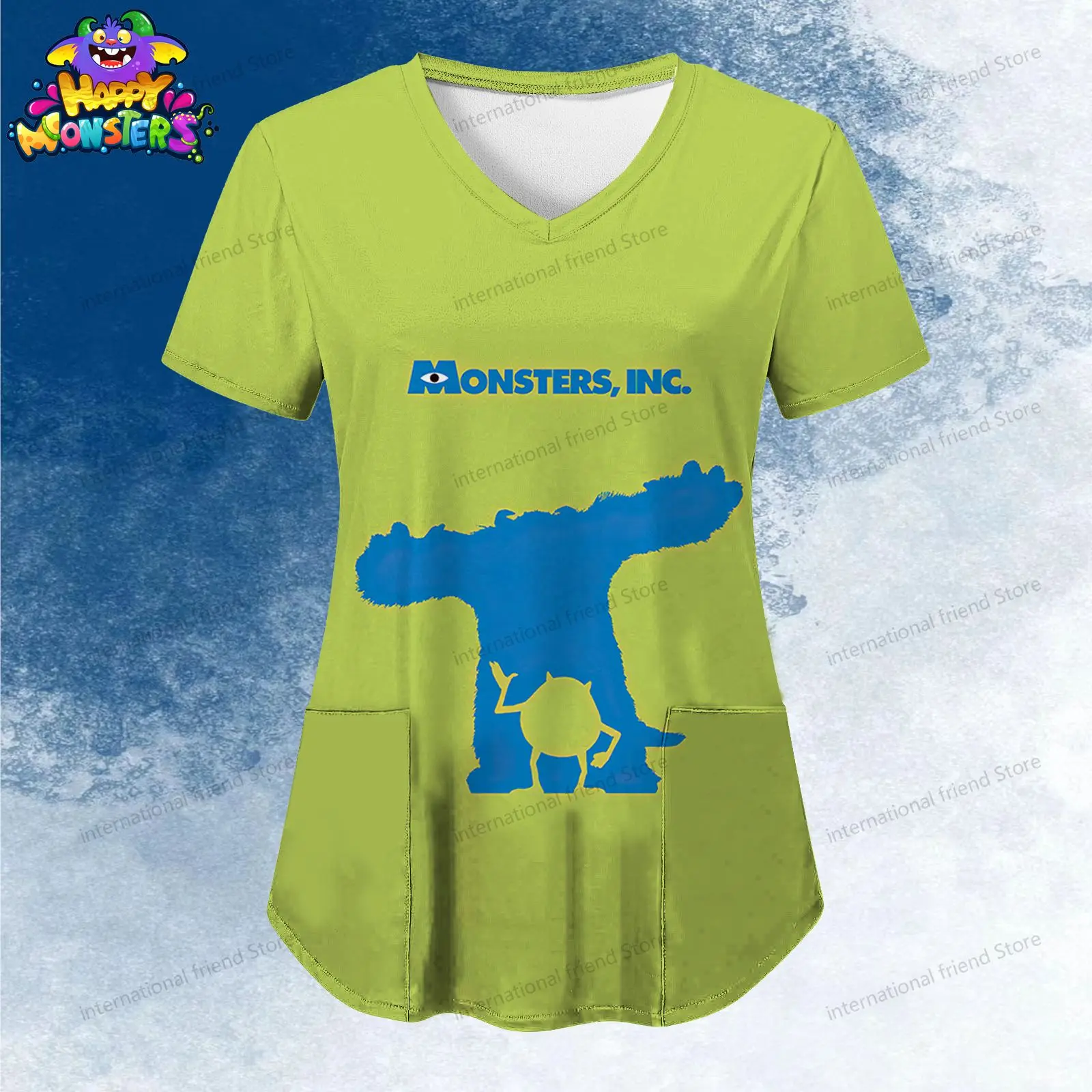 Женская футболка с v-образным вырезом - Фотография_3