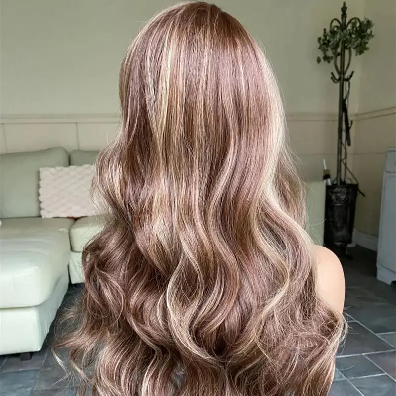28-дюймовый 13x4 ombre блондинка - Фотография_5