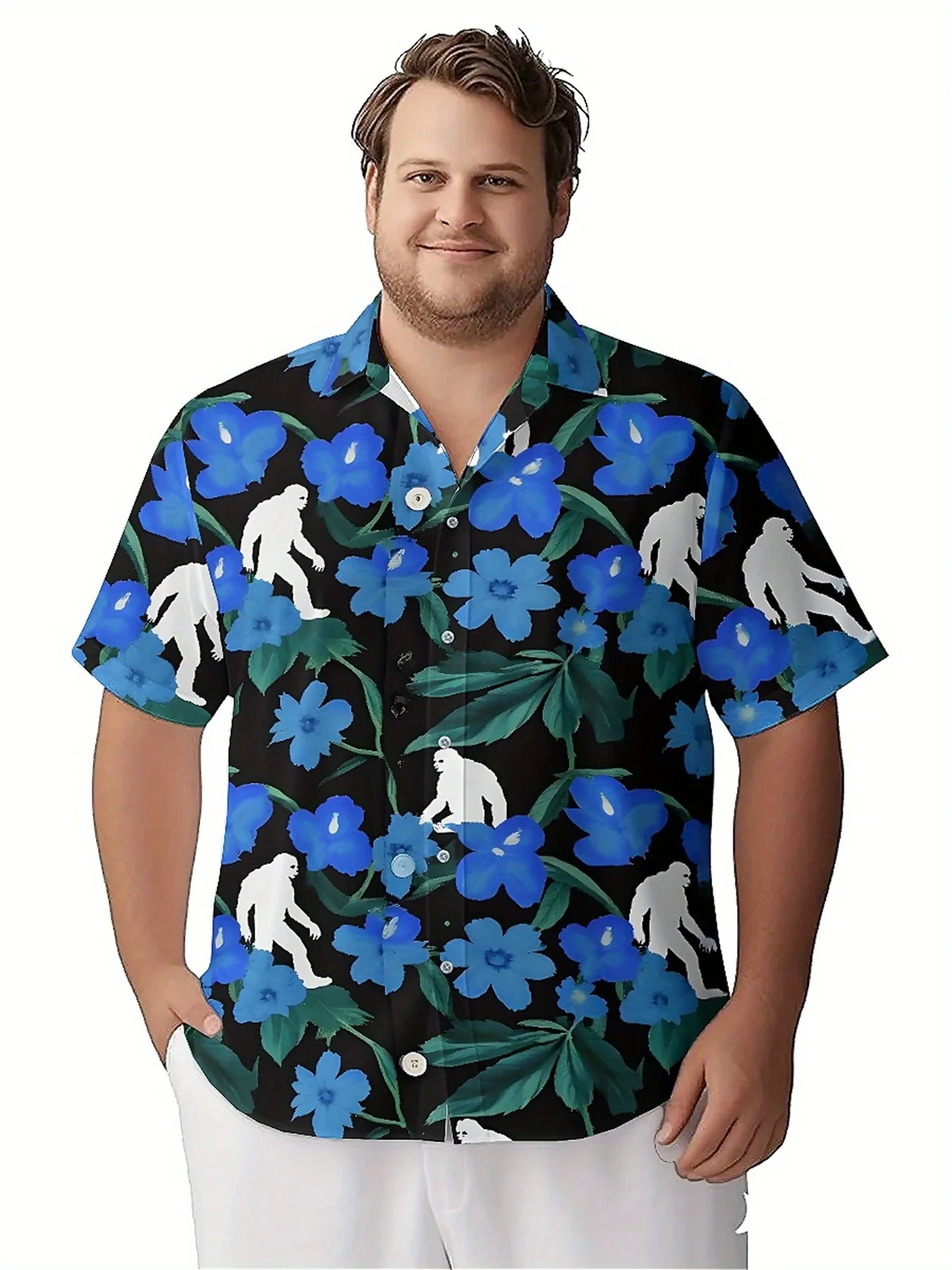 Мужские гавайские рубашки больших - Фотография_3
