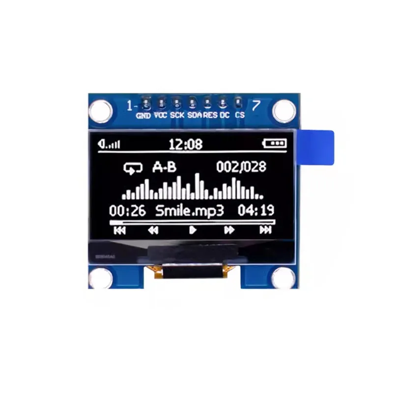 1,3-дюймовый модуль oled witte kleur 128x64 oled lcd led display module 1 - Фотография_4