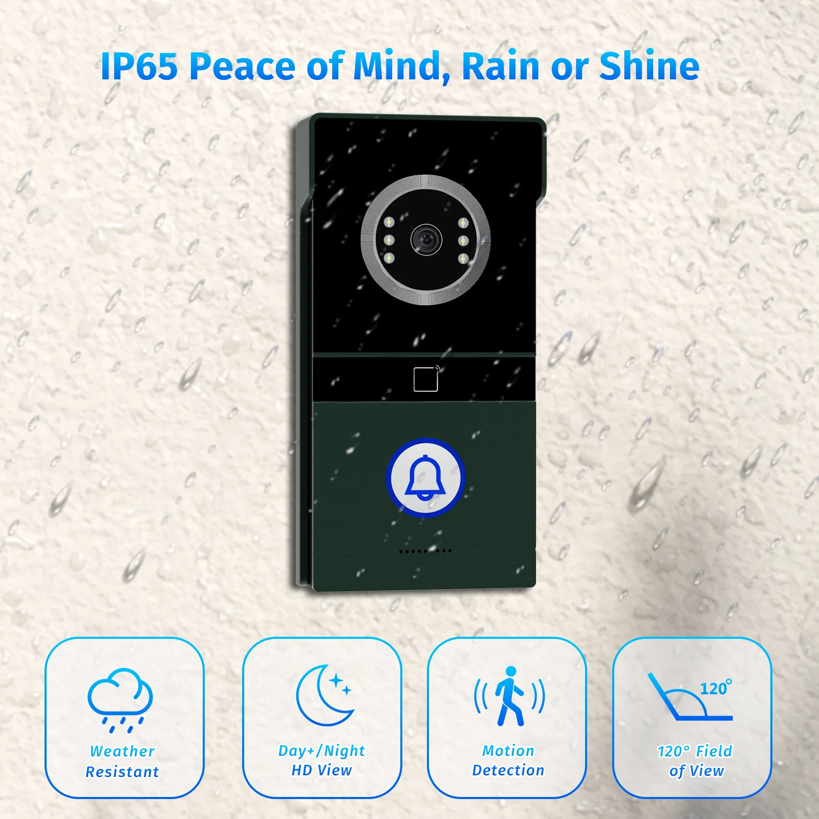 Tuya smart 7-дюймовая hd-видеодомофонная система с ночным видением 1080p - Фотография_5