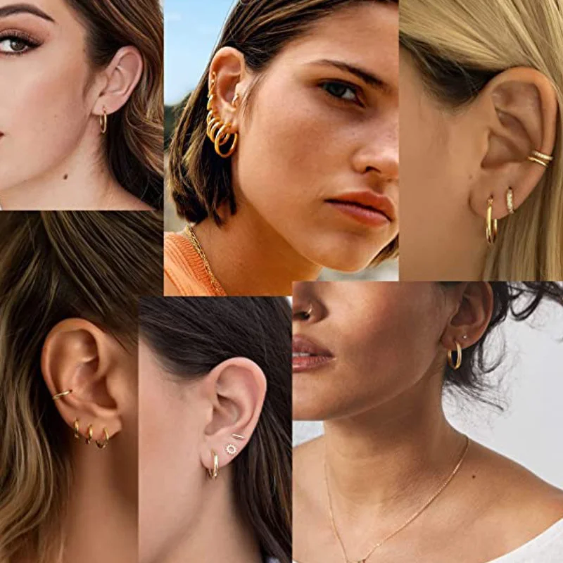 Luxukisskids серьги-кольца 1 пара - Фотография_3