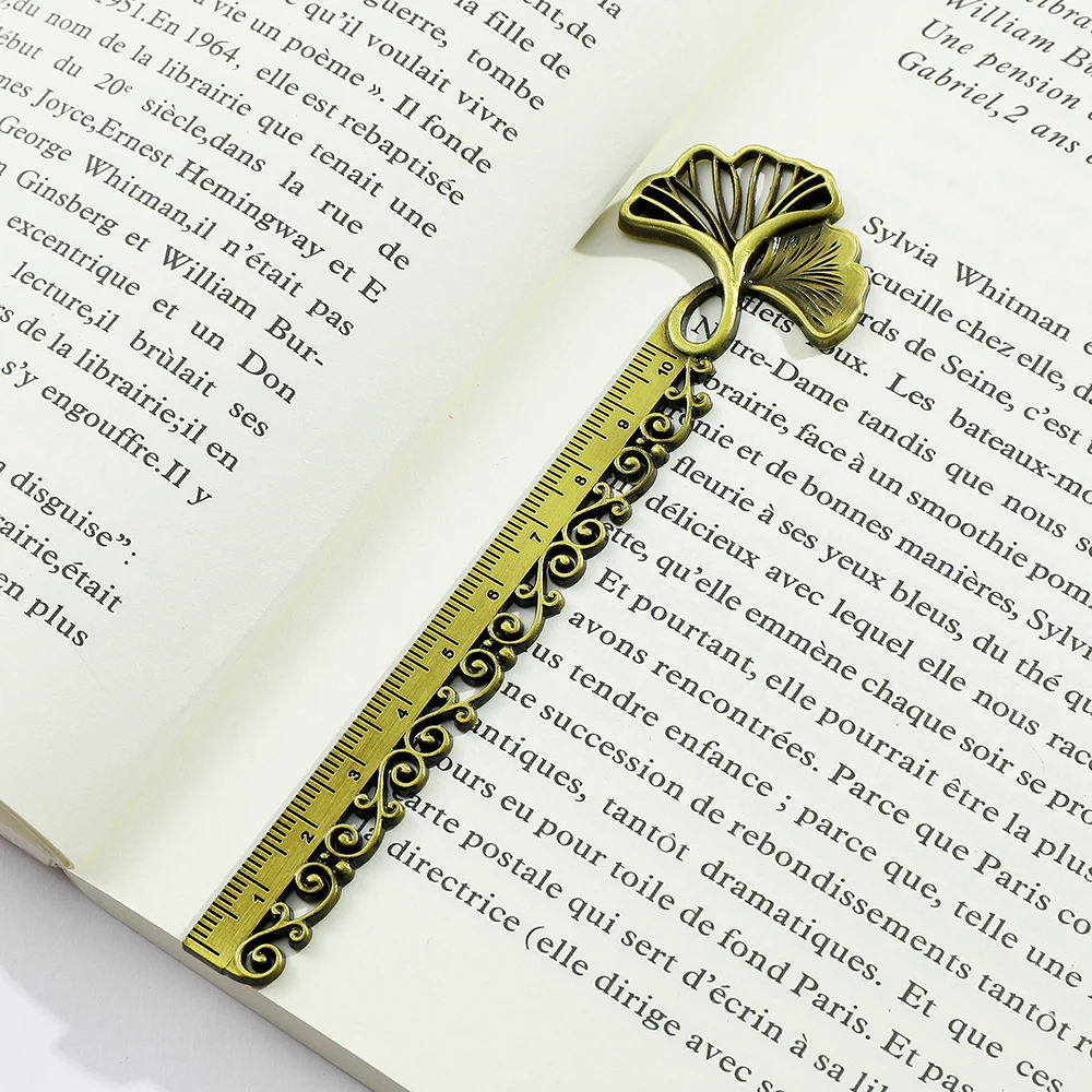 Металлические закладки в виде бабочки гинкго билоба для любителей книг - Фотография_3
