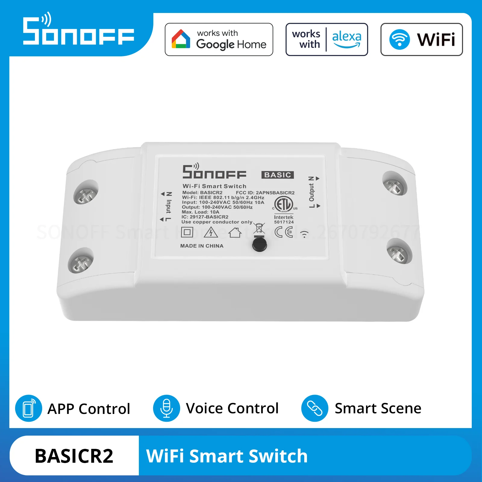 Sonoff basicr2 basicr4 wifi смарт-переключатель
