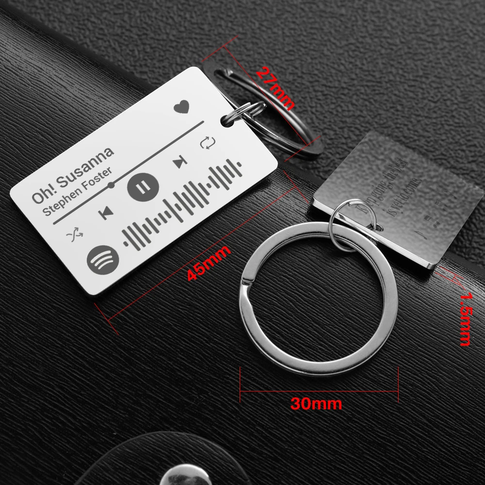 Персонализированный брелок с кодом spotify - Фотография_6