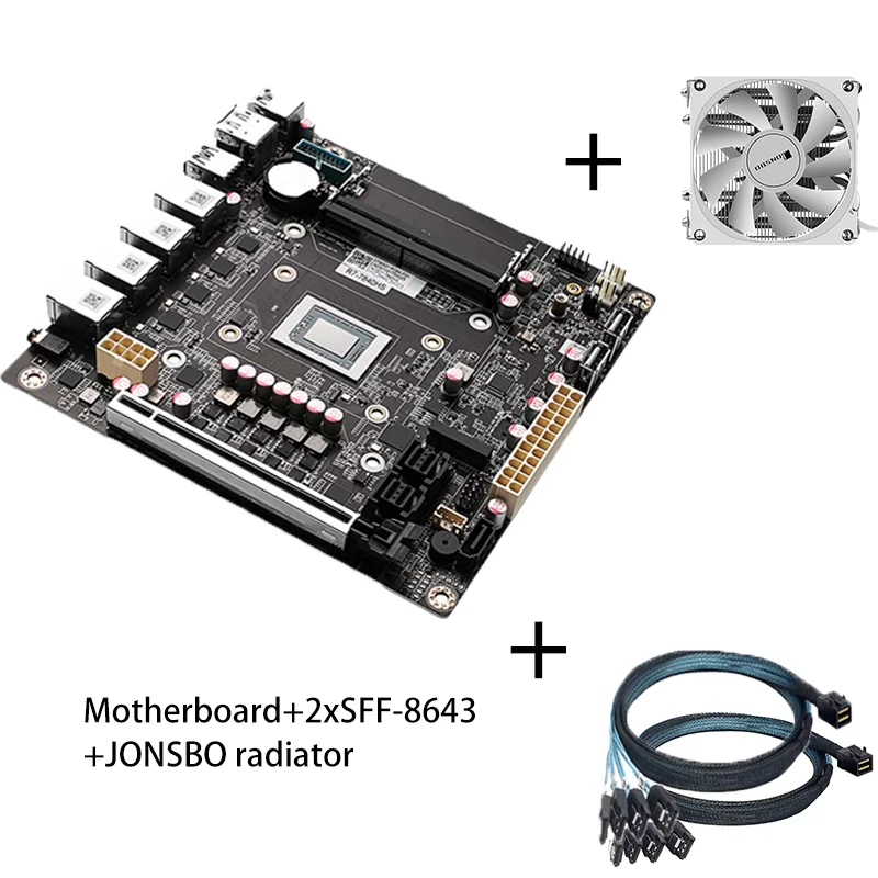 Cwwk amd 8845hs 8-ступенчатая/9-ступенчатая материнская плата nas/usb4/40g - Фотография_6