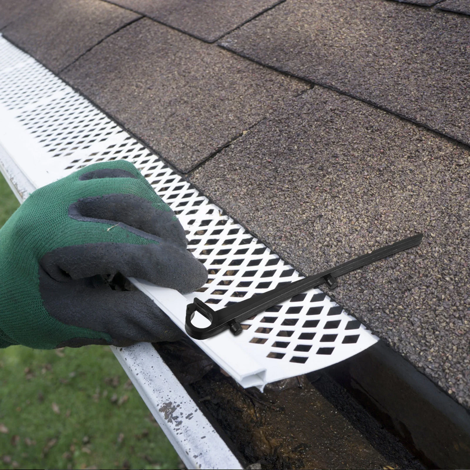 Черные сетчатые защитные зажимы - Фотография_3