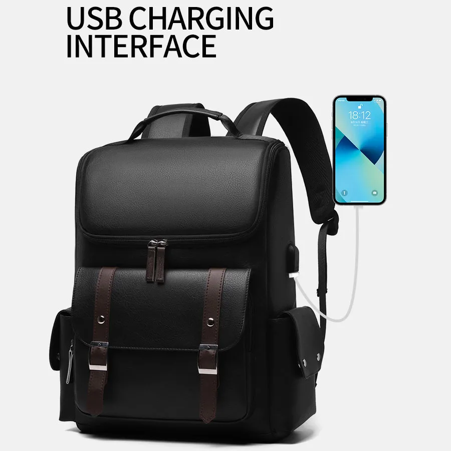 Новый рюкзак из мягкой кожи в стиле ретро - Фотография_5