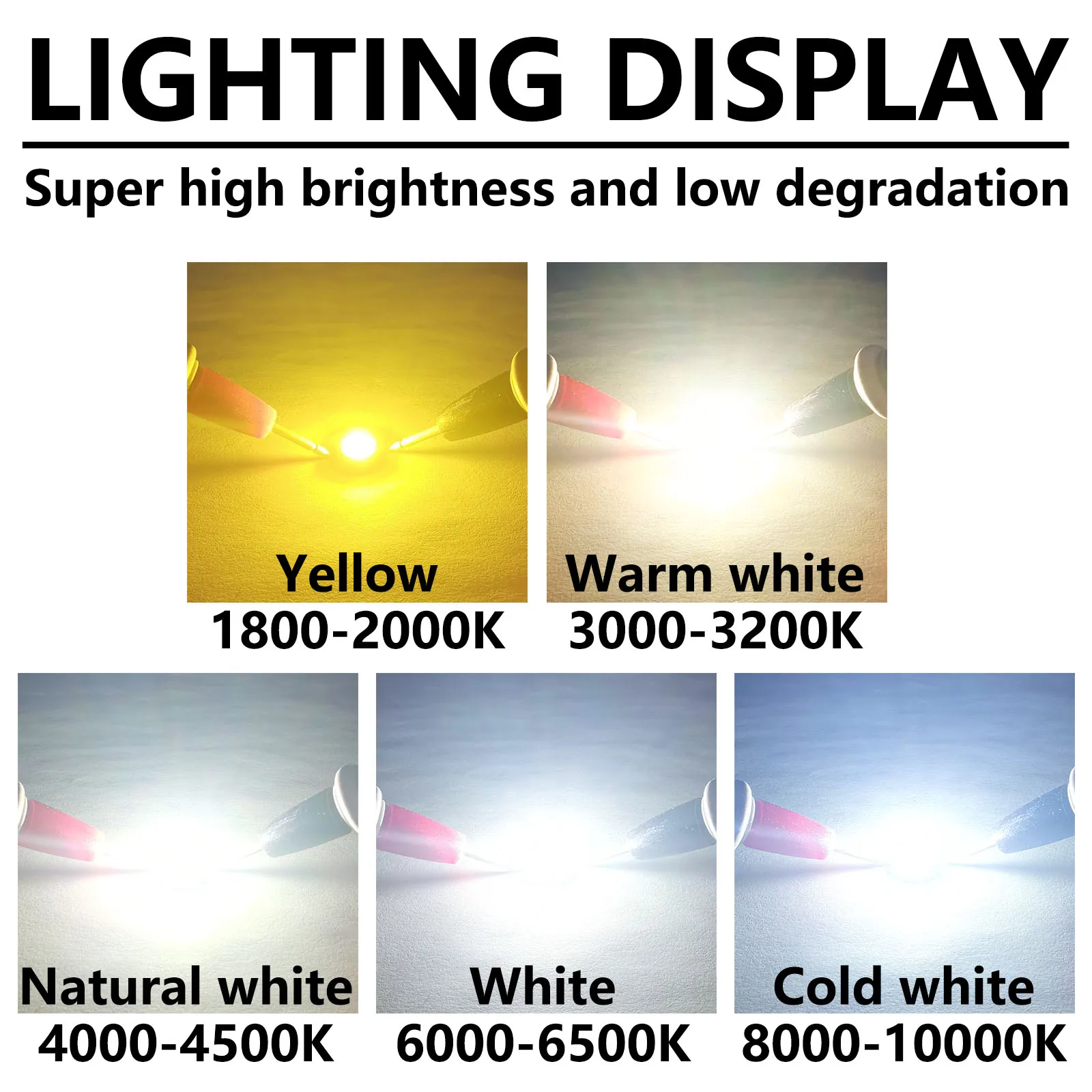 Светодиодные лампы чип 1 вт 3 вт постоянного тока 3 - Фотография_4