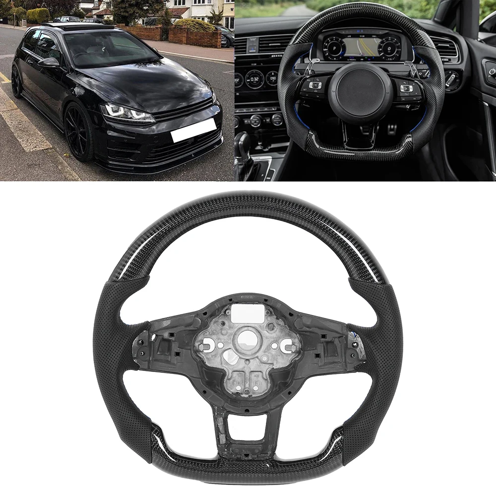 Перфорированный руль napa + синяя этикетка возврата для vw mk7/mk7