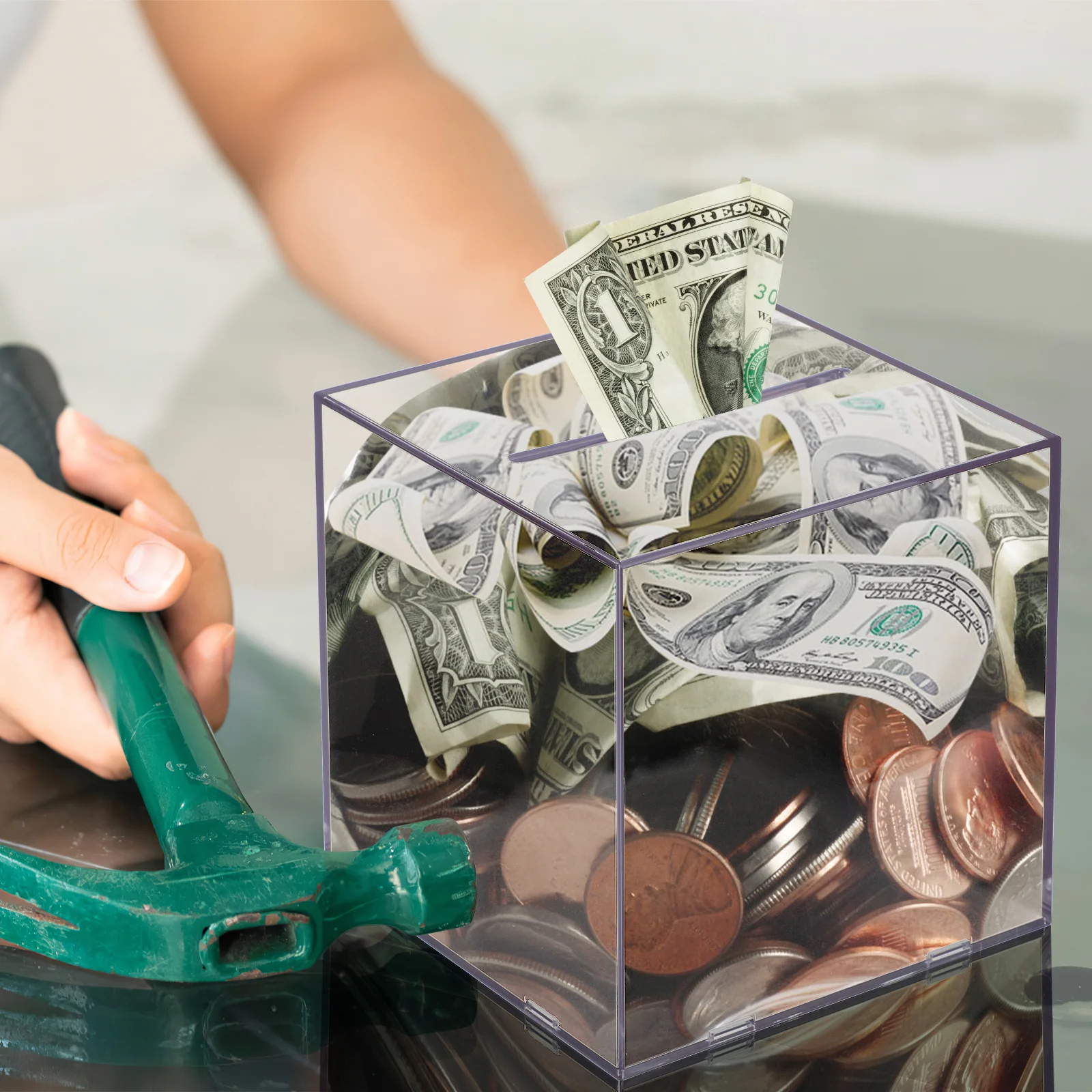 Прозрачная акриловая копилка - Фотография_6