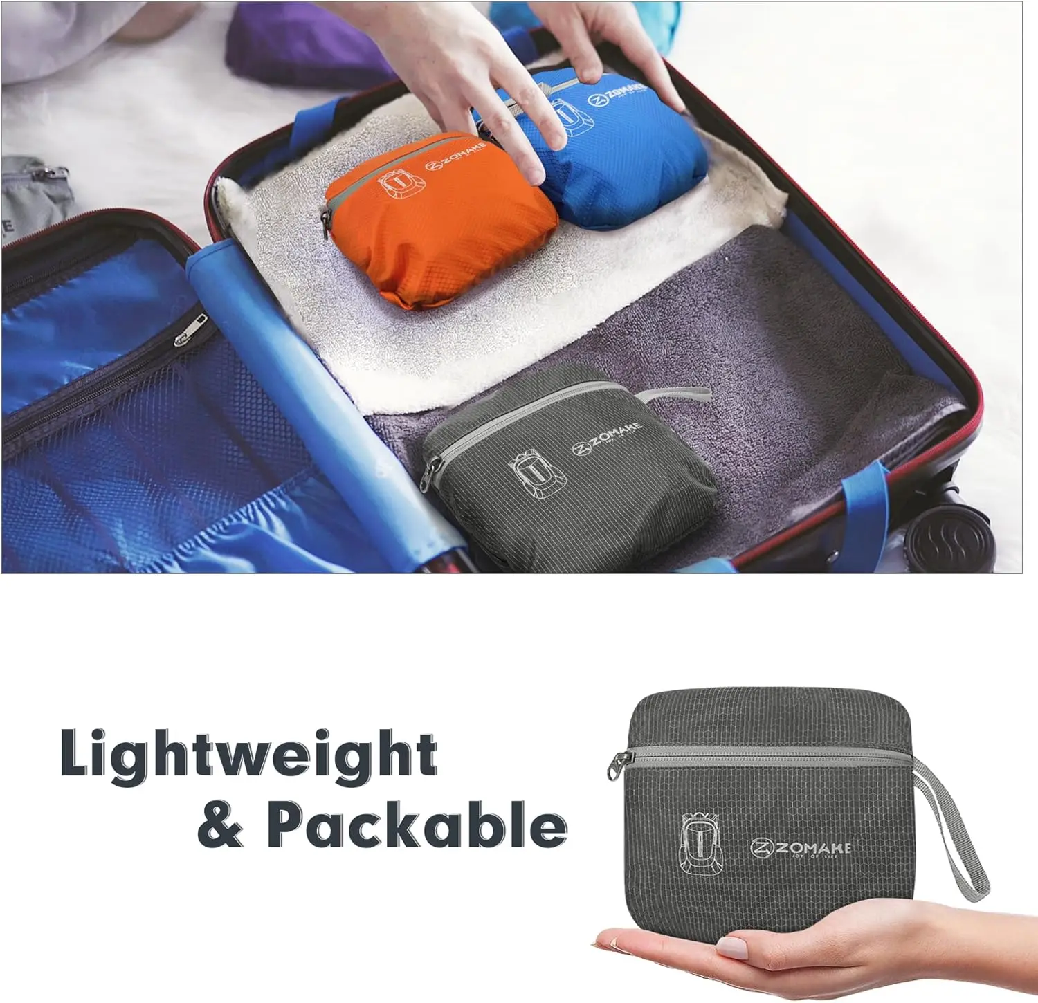 Zomake сверхлегкий компактный рюкзак 25 л - Фотография_6