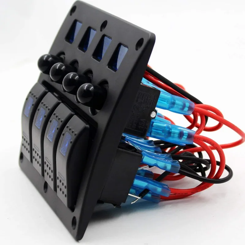 Панель кулисного переключателя морского типа с защитой предохранителя - Фотография_3