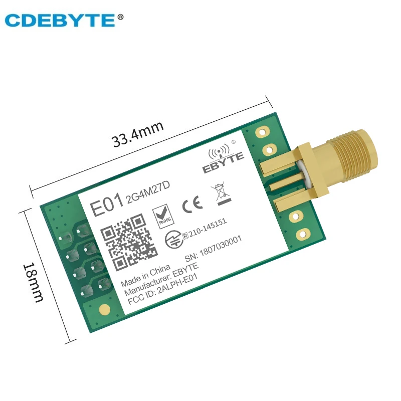 Беспроводной модуль cdebyte e01-2g4m27d - Фотография_2