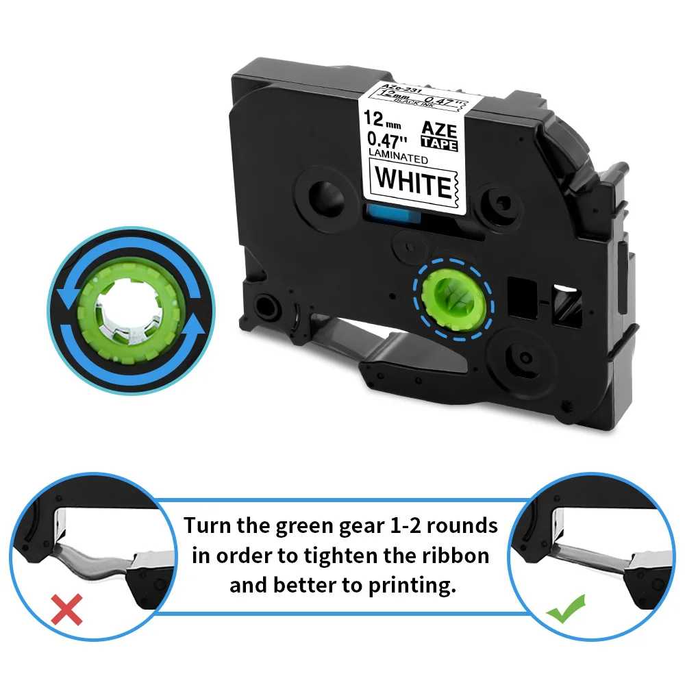 Лента для этикеток 6 мм/9 мм/12 мм 231 221 211 - Фотография_3