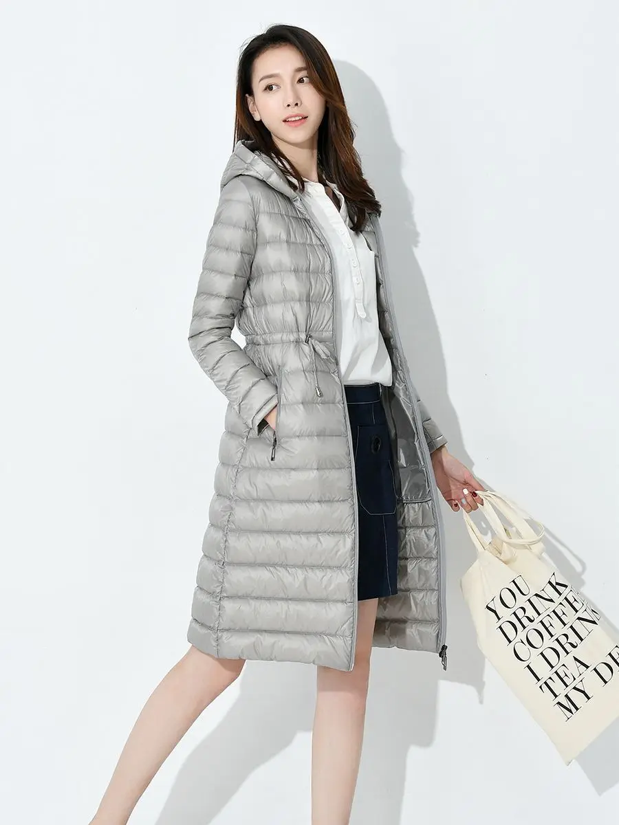 Гладкий и длинный пуховик 2025 года - Фотография_3